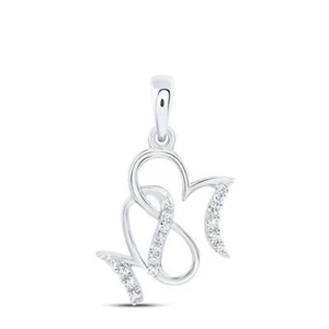 COLGANTE ""MAMÁ"" REGALO ORO BLANCO 10K 1/12 CTW-DIA NK - Imagen 1 de 1