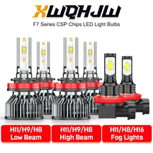 For Nissan X-Trail 2015-2019 LED Headlight High Low + Fog light bulbs Combo Kit - Bild 1 von 8