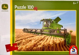 John Deere S690 Combine Harvester Schmidt 100 Piece Jigsaw Puzzle - Picture 1 of 8