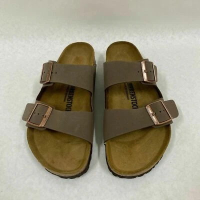 Birkenstock Nuevo con Caja Arizona Mocha Birkibuc Ancho Regular - Selecciona Talla Foto 1 de 4