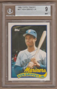 KEN GRIFFEY JR. 1989 Topps Traded Rookie Card #100T SP RC Graded BGS 9 (MINT) - Picture 1 of 2
