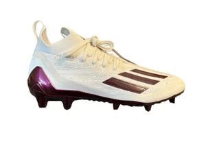 adidas ADIZERO Mens Size 11.5 PRIMEKNIT Football Cleats White Maroon HP8741 - Picture 1 of 7