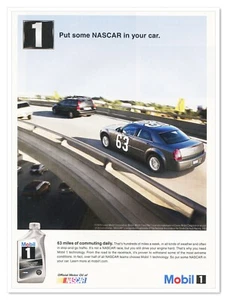 Mobil 1 Motor Oil Put Some NASCAR in Your Car 2010 Full-Page Print Magazine Ad - Picture 1 of 4