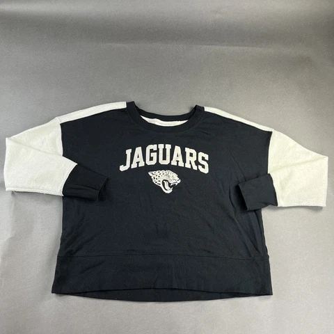 Jacksonville Jaguars Sweater XL 15/17 Black Youth NFL Teens Apparel Used #67 Cover