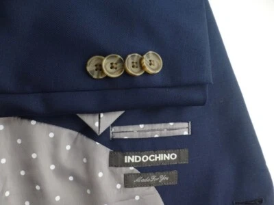 Trajes Indochino 40S? W39 Azul Excelente Estado Sólido Azul Marino 39S Foto 1 de 4