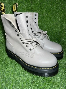 Dr. Martens Hombre’s 11 Mujer’s 12 Jadon III Plataforma Bota Pergamino Beige Pisa - Imagen 1 de 6