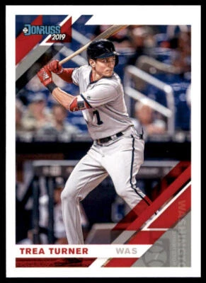Trea Turner 2019 Donruss #141 Washington Nationals - Image 1 of 2