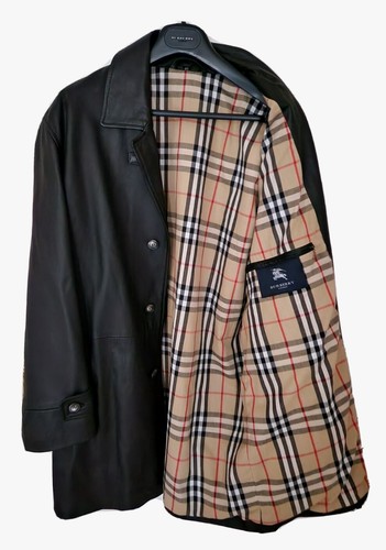 Giacca cappotto pelle uomo LONDON by BURBERRY taglia 40 large prezzo consigliato £1.995