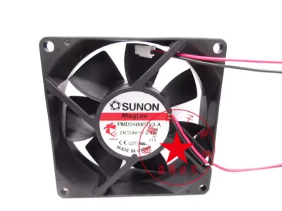 1PC SUNON 8CM 8025 24V 3.4W PMD2408PTV3-A 2-wire inverter cooling fan - Image 1 of 2