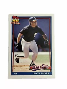 Brand New: Vintage 1991 topps Traded Rock Raines Chicago White Sox Trading Card - Picture 1 of 2