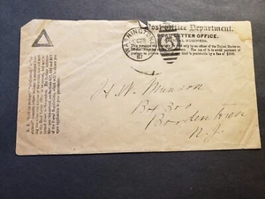1887 DEAD LETTER OFFICE Oficial Historia Postal Cubierta BORDENTOWN, NJ - Imagen 1 de 2