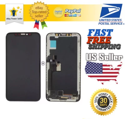US For iPhone X XR XS Max 11 OLED LCD Display Touch Screen Digitizer Replacement - Image 1 of 4