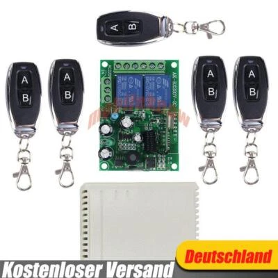 Universal 2Tasten Funk Alarmanlage Handsender Garagentor Fernbedienung 433MHz - Bild 1 von 4