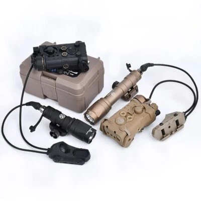 Tactical Hunting NGAL Red Green IR Laser Sight Aim Metal Flashlight Dual Switch - Image 1 of 4