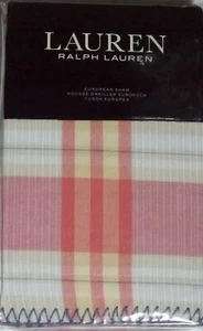 Ralph Lauren Karina Madras Plaid European Euro Sham $135 Brand New - Picture 1 of 4