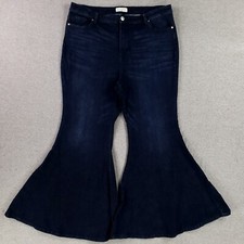 Eloquii Denim Plus Size 20 Super Extreme Flare Leg Jeans Stretch Modern Denim