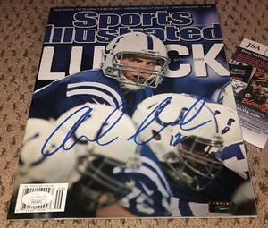 ANDREW LUCK SIGNED SPORTS ILLUSTRATED FOOTBALL JSA AUTOGRAPH COLTS EXACT PROOF - Picture 1 of 2