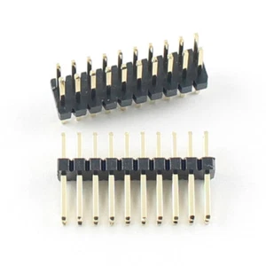 100Pcs Gold Plated 1.27mm Pitch 2x10 20 Pin Male Double Straight Header Strip - Bild 1 von 4
