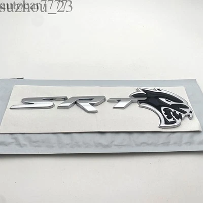 17-23 Para Challenger SRT Hellcat Emblema Puerta Trasera Calcomanía Cromo Negro Repuesto Foto 1 de 4