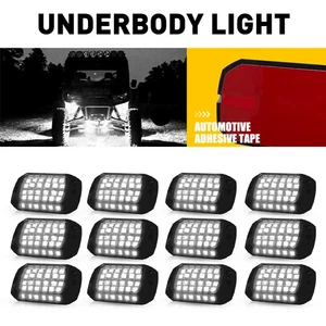 12pcs Light 36LED Pods Underglow Chassis Fit light White Ambient Fit Universal - Picture 1 of 12