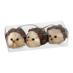 *Heaven Sends Christmas Hedgehog Tree Decorations Set of 3 5cm - Picture 1 of 12