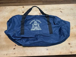 Riverside County Dept Feuerwehr schwarz Canvas blau Seesack groß 36x18x16 - Bild 1 von 4