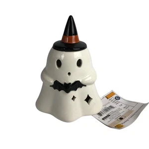 Target Bullseye Playground Light Up LED Halloween Ghost Hat Ceramic Figurine NEW - Picture 1 of 7