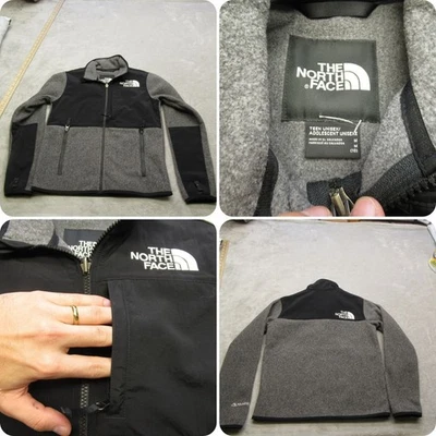 The North Face Jacket Teen Unisex Medium Black Polartec Denali Fleece Full Zip - Image 1 of 4