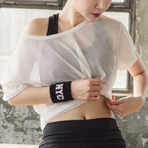 1) Transparent Thread Mesh Blouses Unlined Tops Long Sleeve Sweatshirts S XL - Picture 1 of 23