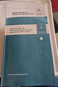 1987 Mercedes Benz 300D Turbo  300DT Service Specifications Manual And More - Bild 1 von 12