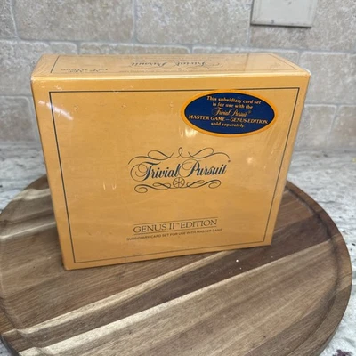 New Vintage Trivial Pursuit Genius II Edition Subsidiary Card Set Sealed 1984 - Image 1 of 4