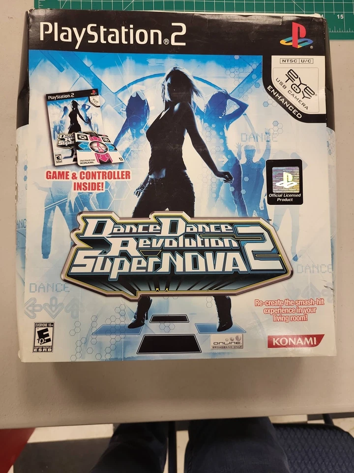 Konami Dance Dance Revolution SuperNOVA2 PS2 PlayStation 2 Juego y pad Foto 1 de 4