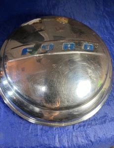 Vintage Ford 1947 / 1948 Dog Dish 9-1/2" Hub Cap USED - Nice - Picture 1 of 7