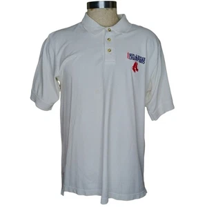 Boston Red Sox 2004 World Series Champions Vtg Polo Shirt Mens Sz L White Lee - Picture 1 of 9
