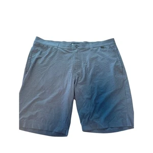Travis Mathew Blue/Gray Striped Golf Shorts Men Size 40 - Picture 1 of 6