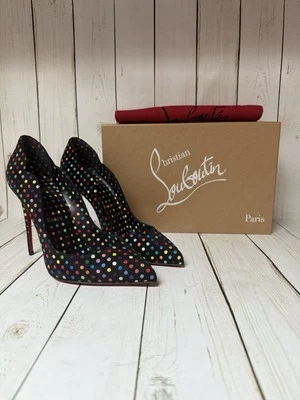 Christian Louboutin Hot Chick Bomba Lunares Negra Multi Talla 38/8 Foto 1 de 4