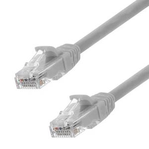 Ethernet Patch Cable CAT6A, UTP, 24AWG, 3 Ft, 10 pack, Gray - Picture 1 of 4