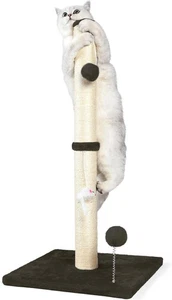ANWA 32" Tall Cat Scratching Posts for Indoor Cats, 3-in-1 32 inch, Brown - Picture 1 of 6