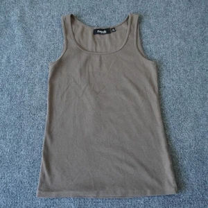 Threads Saks Fifth Avenue Tank Top Medium Ribbed Knit Sleeveless Casual - Picture 1 of 6