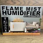 TECH2 Flame Mist Humidifier with 2 USB Charging Ports In White New With Remote