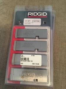 Ridgid 47735 Die Set 1/8” NPT Alloy Steel UNV RH - NEW - Picture 1 of 2