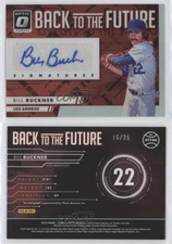 2016 Donruss Optic Back to the Future Signatures Red /25 Bill Buckner Auto