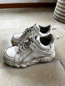 white platform sneakers 90s