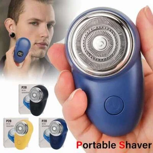 Mini Rasoio Elettrico Portatile per Uomo Rasoio USB Ricaricabile Casa Viaggio - Foto 1 di 17