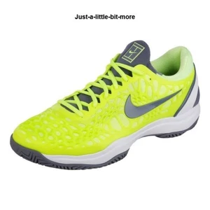 Nike Air Zoom Cage 3 UK 10.5 Men's HC Tennis Shoes Volt Glow 2019 Rafa - Picture 1 of 8
