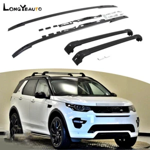 4PCS Roof Rack Rails Crossbar Fit for Land Rover Discovery Sport 2015-2025 Black - Picture 1 of 8