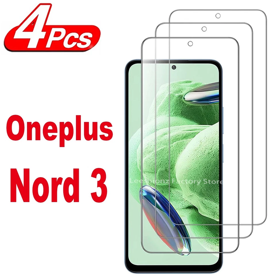 For OnePlus Nord 4 3 2 CE 4 ACE 3V N30 10R 9 9R Tempered Glass Screen Protector - Image 1 of 4