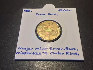 1988HH $2 Error Coin-Major Mint Errors On Outer Rims On Reverse Side-Very Rare. - Picture 1 of 14