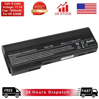 Batería para HP ProBook 6360b 6460b 6560b 6570b EliteBook 8470p 8470w 8560p 8570p Foto 1 de 4