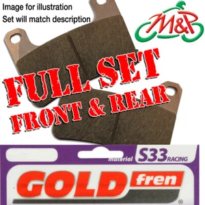 FLHRS 1450 Road King Custom 2004 Full Set S33 Disc Brake Pads - Picture 1 of 1